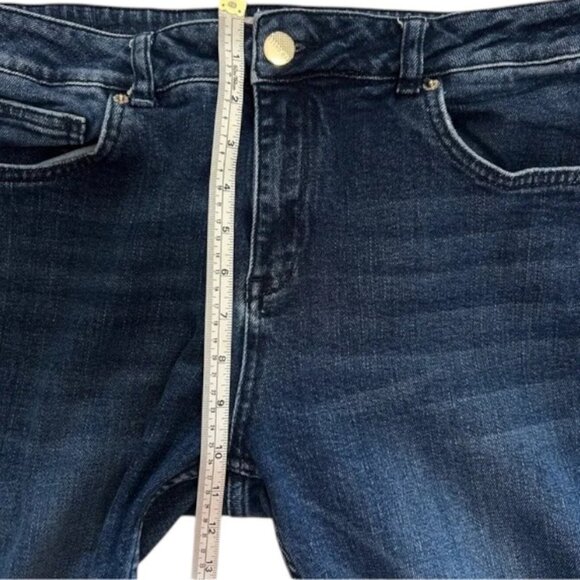 Ted Baker blue Pralina embroidered cropped slim-fit Jeans size 32 - Picture 11 of 12